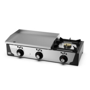 Plancha a gas rectificada con fogón - HR FAINCA SERIE 100