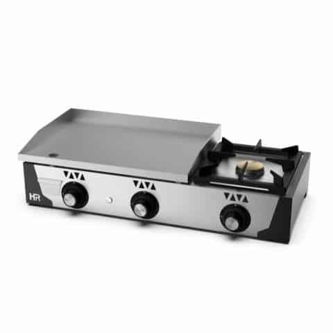 Plancha a gas rectificada con fogón - HR FAINCA SERIE 100