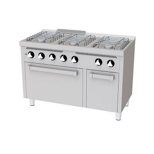 Cocina a gas 6 fuegos con horno - HR FAINCA SERIE 600 BASIC