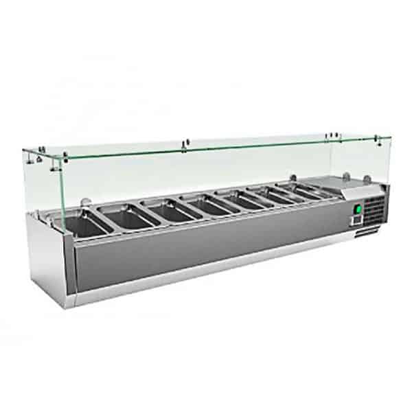 Vitrinas de Ingredientes 7 cubetas GN 1/4 VRX1500330FG Clima hostelería