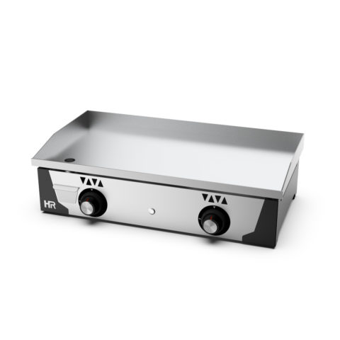 Plancha a gas cromo 2 mandos - HR FAINCA SERIE 100