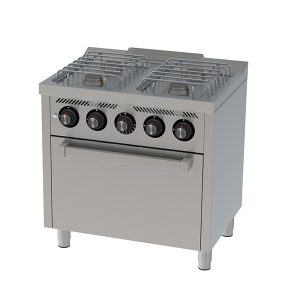 Cocina a gas 4 fuegos con horno - HR FAINCA SERIE 600 BASIC