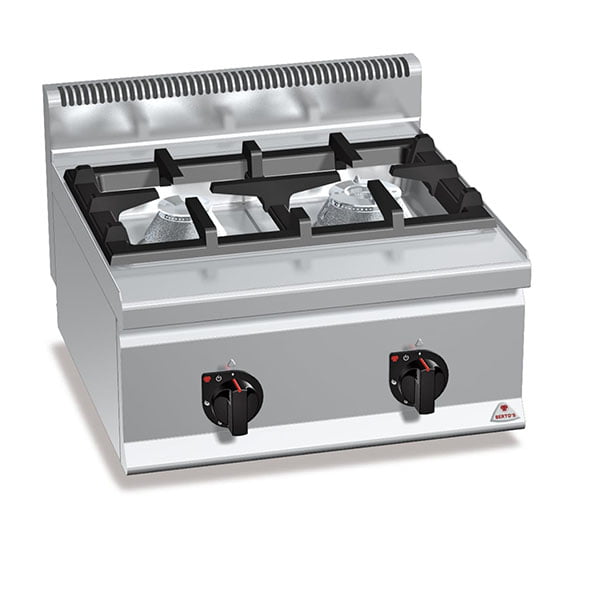 Cocina a gas 2 fuegos- Berto's Plus 600 High Power