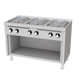 Cocina a gas 6 fuegos con soporte - HR FAINCA SERIE 600 BASIC