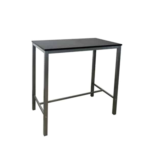 Mesa alta Troya rectangular color negro 100x60cm