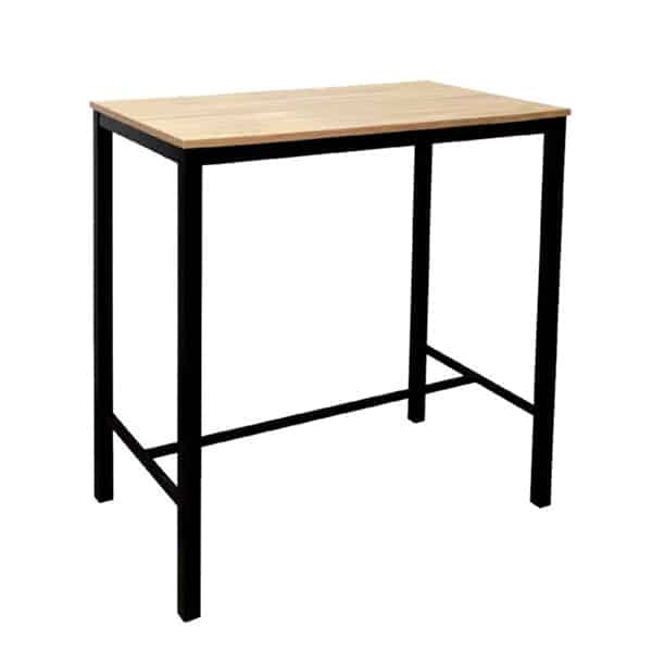 Mesa alta Troya rectangular color roble claro  100x60cm