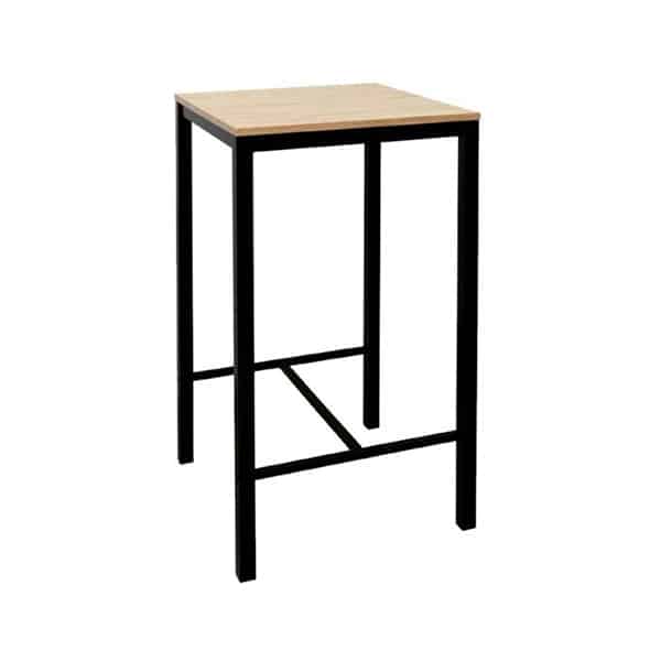 Mesa alta Troya cuadrada 60X60 Roble claro