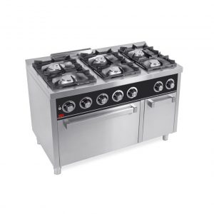 Cocina a gas 6 fuegos con horno - HR FAINCA SERIE 750