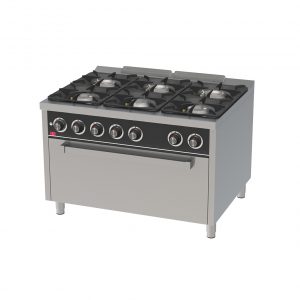 Cocina a gas 6 fuegos con horno maxi - HR FAINCA SERIE 900