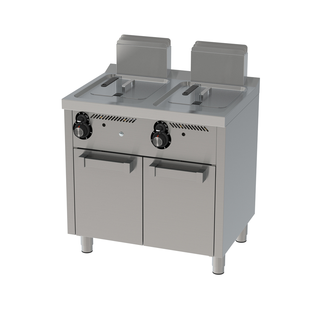 Freidora a gas 8L+8L de pie - HR FAINCA SERIE 600