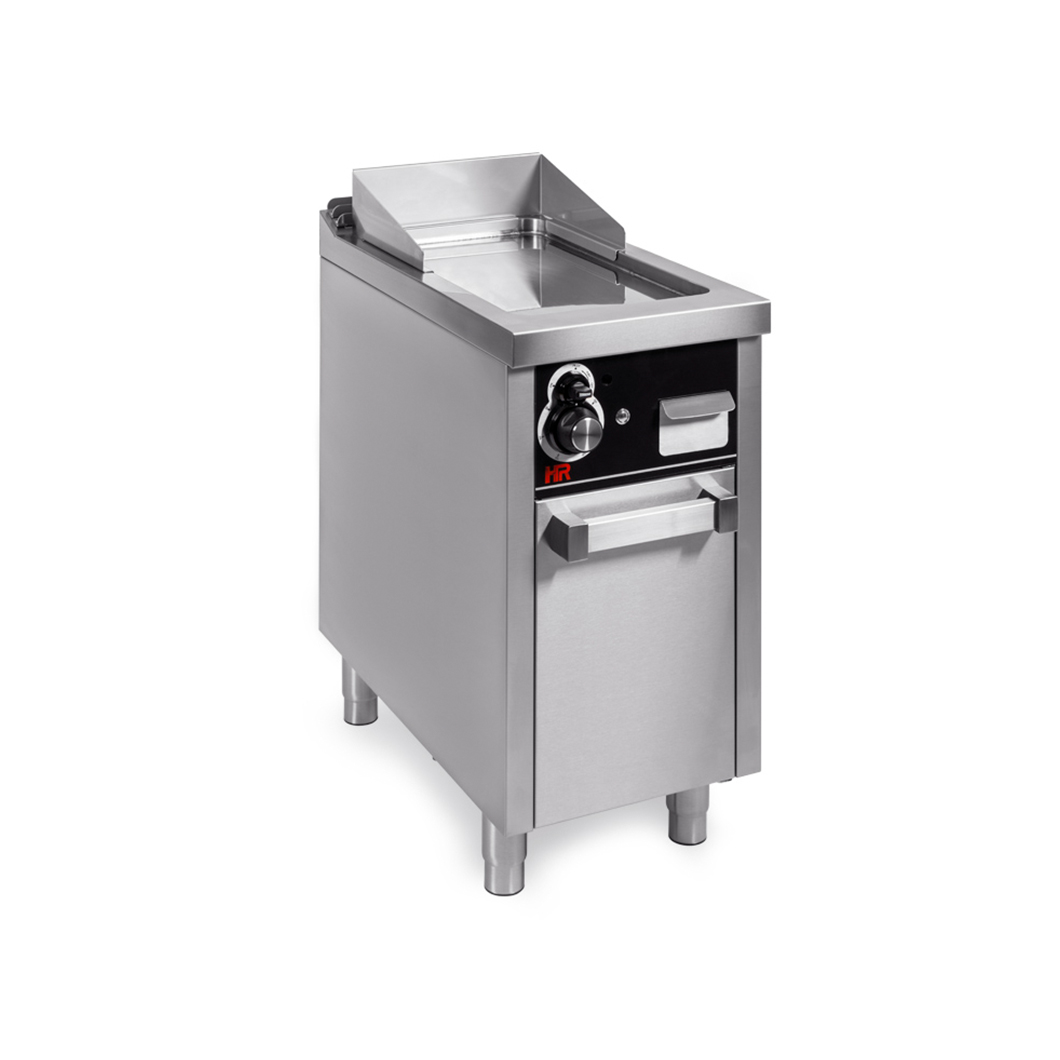 Fry top a gas cromo 1 mando con soporte - HR FAINCA SERIE 750