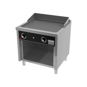 Fry top a gas rectificado 2 mandos con soporte - HR FAINCA SERIE 750