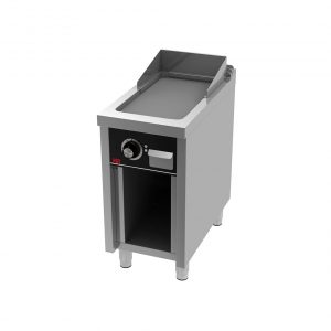 Fry top eléctrico rectificado 1 mando con soporte - HR FAINCA SERIE 750