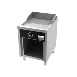 Fry top eléctrico cromo 1 mando con soporte - HR FAINCA SERIE 750
