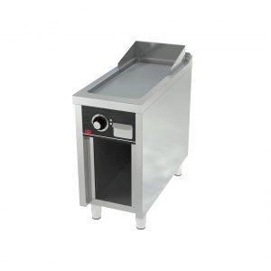 Fry top eléctrico rectificado 1 mando con soporte - HR FAINCA SERIE 900