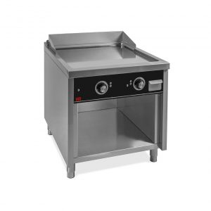 Fry top eléctrico rectificado 2 mando con soporte - HR FAINCA SERIE 900