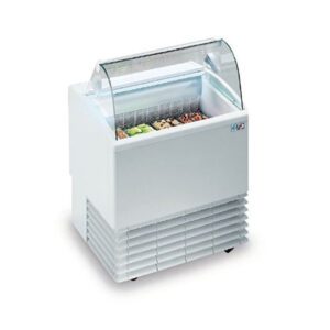 Vitrina de helados 4+4 cristal curvo ISA ISETTA 4 LX TP