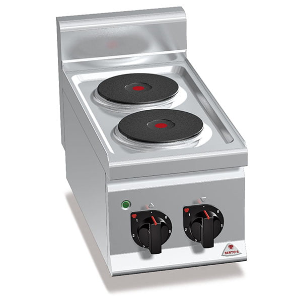 Cocina eléctrica 2 fuegos - Serie Plus 600 Berto's