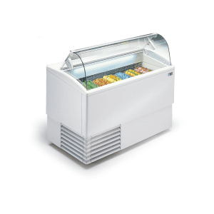Vitrina de helados 7+7 cristal curvo ISA ISETTA 7R LX TP