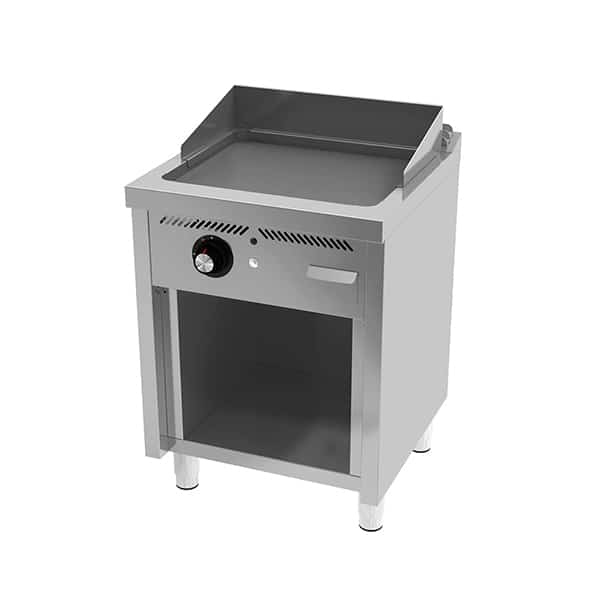 Fry top a gas rectificado 1 mando con soporte - HR FAINCA SERIE 600