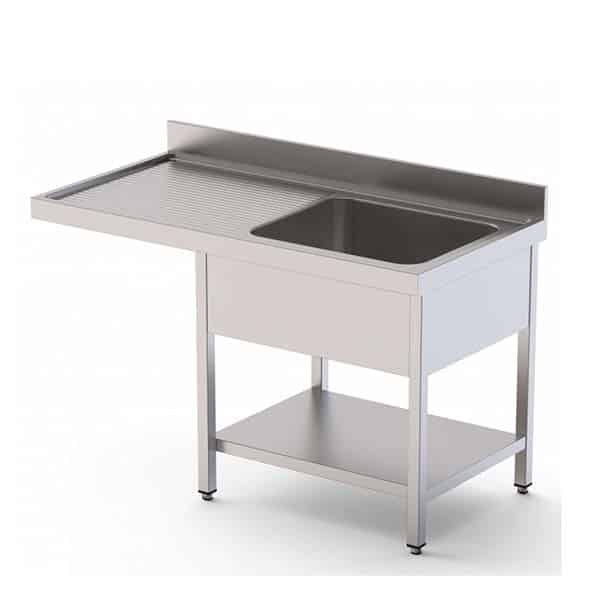Fregadero con bastidor estante y hueco lavavajillas 1200x600x850 mm Osteleria Fregadero con bastidor estante y hueco lavavajillas 1200x600x850 mm Osteleria