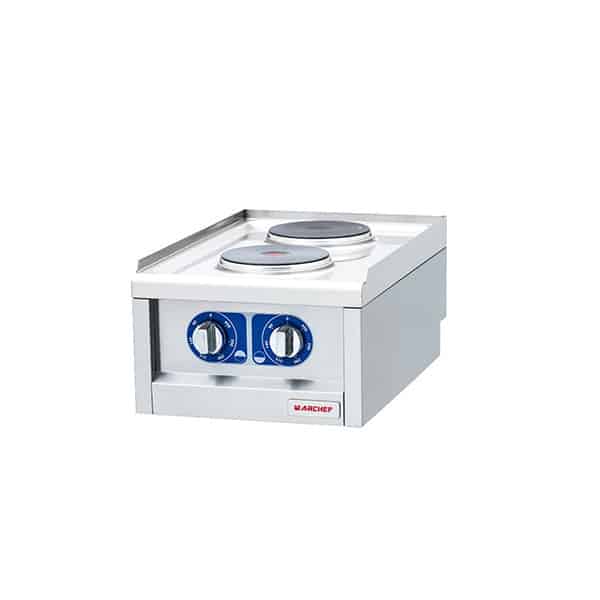 Cocina eléctrica 2 fuegos 60x40