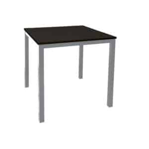 Mesa Baja  Troya  70X70 color negro estructura gris