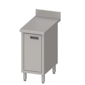 Mesa mural acero 600X600X850mm acero inoxidable con puertas batientes -MMPB066