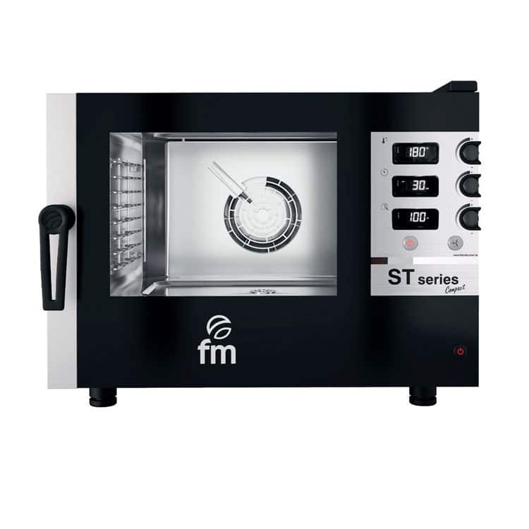 Horno eléctrico compacto electromecánico 4 bandejas GN 1/1 transversal STC 411 EW - FM