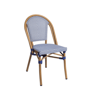 Sillón aluminio TÍVOLI Textilene 1 Espiga-Latte-Negro
