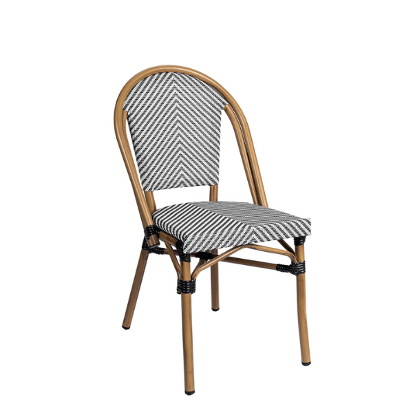 Sillón aluminio TÍVOLI Textilene 1 Espiga-Latte-Negro Sillón aluminio TÍVOLI Textilene 1 Espiga-Latte-Negro