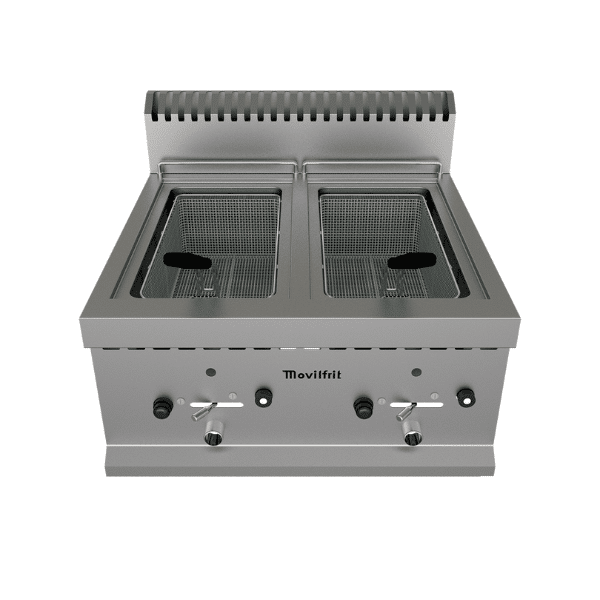 Freidora eléctrica contra gas FGS-10+10 MAX FGS MOVILFRIT