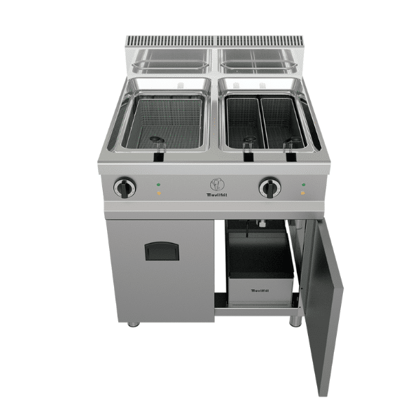 Electric cabinet gas fryer 21+21 MAX FGM MOVILFRIT