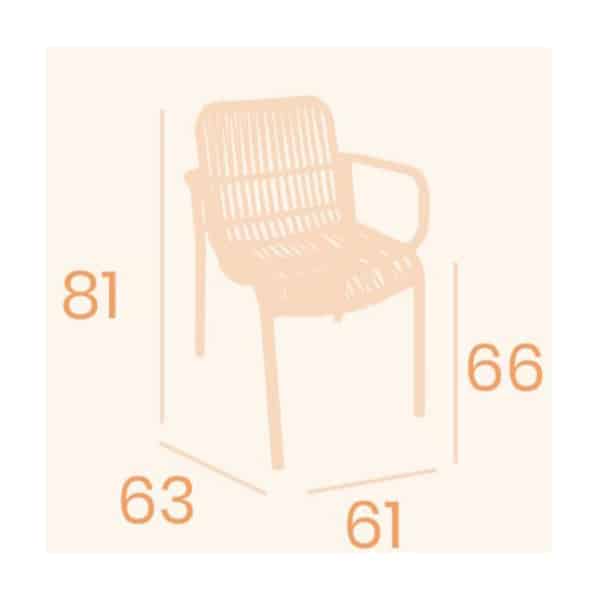 Sillón aluminio Brunch