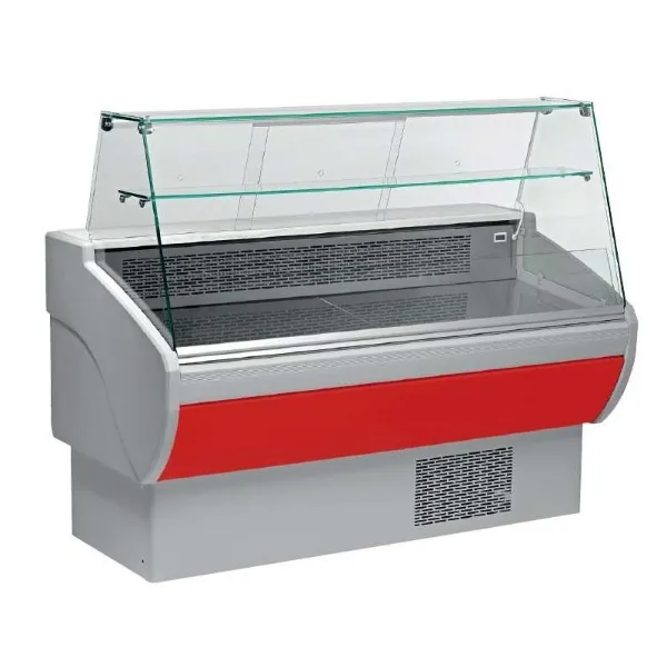 Vitrina Refrigerada Expositora Fondo 800 de 1017 x800 x1260h mm AVEIRO VPL100-R color rojo