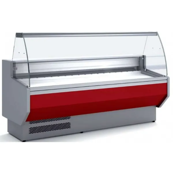 Vitrina Refrigerada Cristal Curvo Sin reserva Fondo 900 dim.1305x940x1235h mm Línea Córdoba VEDS-9-13-C