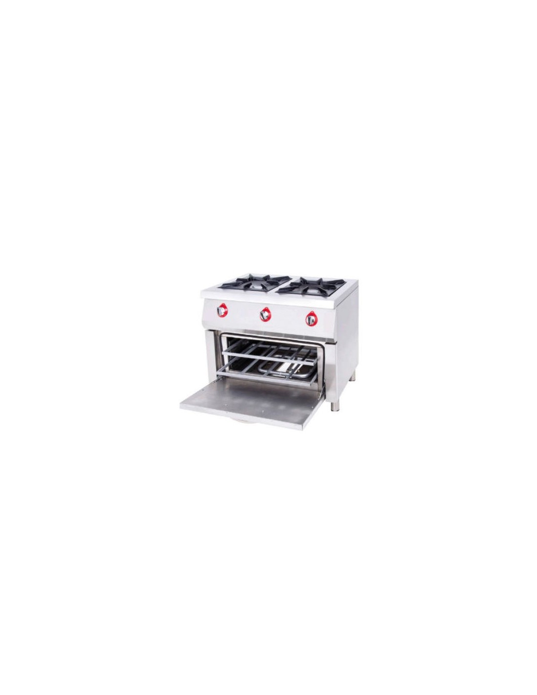 Cocina 2 fuegos con horno a gas - OSFN-2H OSTELERIA