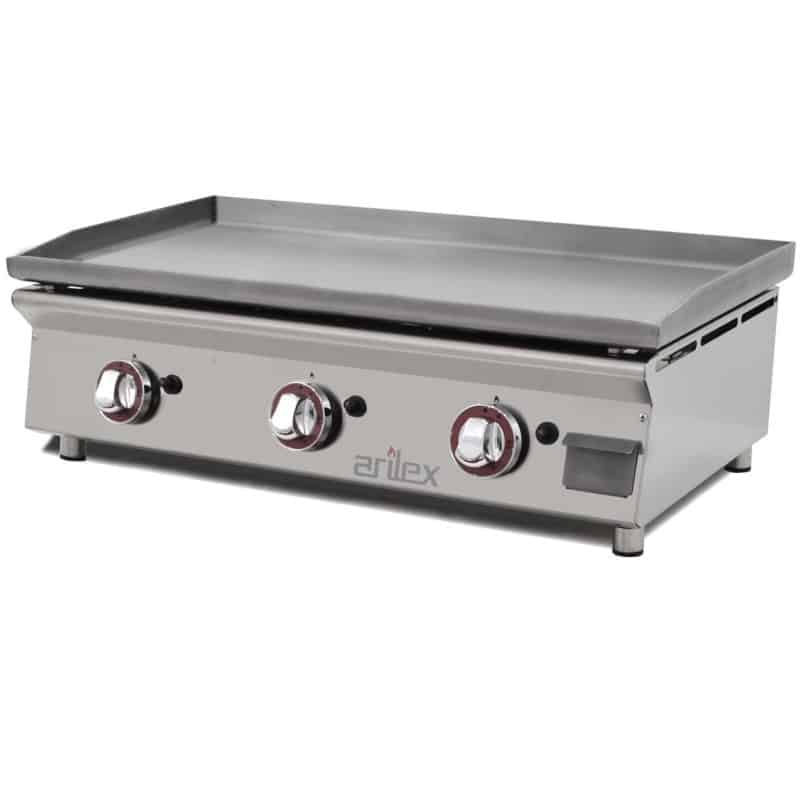 PLANCHA A GAS 80 CM ARILEX EN ACERO LAMINADO DE 6 MM 80PGLN