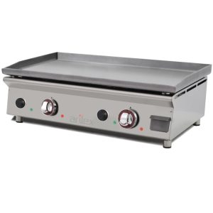 Plancha eléctrica ARILEX en acero laminado de 6 mm con medidas 810x457x240h mm 80PEL