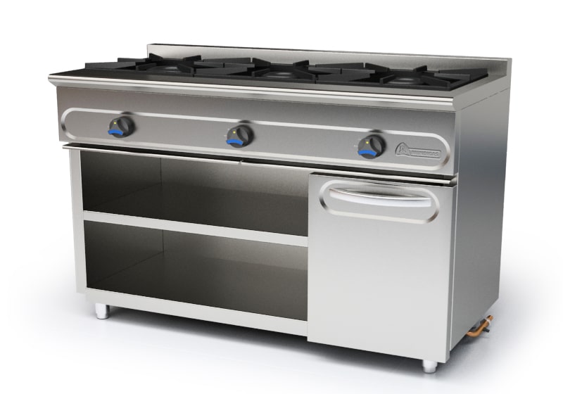 Cocina a Gas GAMA 550 MUNDIGAS M-1200/3E