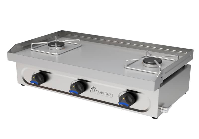 Plancha a gas Sobremesa Con fuego Abierto MUNDIGAS P-850/2