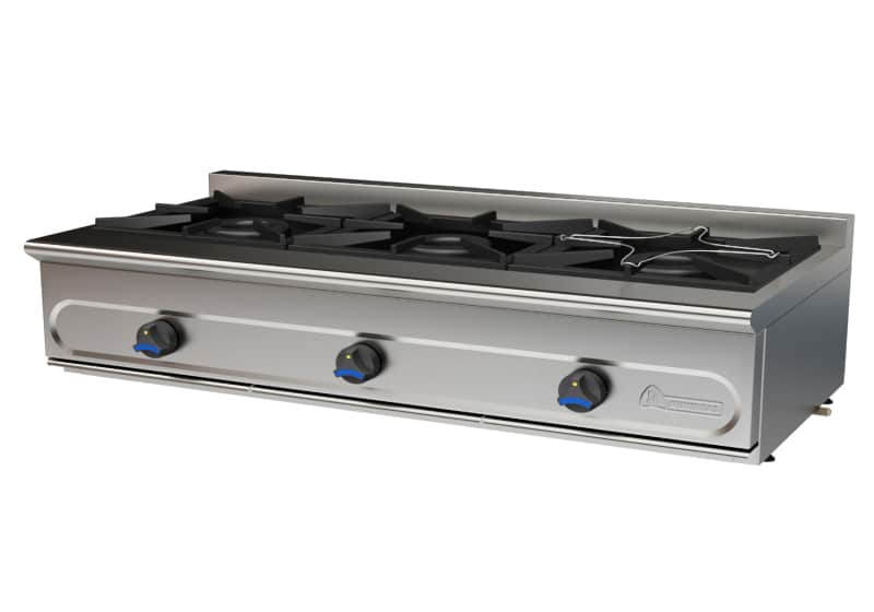 Cocina a Gas Sobremesa GAMA 550 MUNDIGAS PM-1200/3E