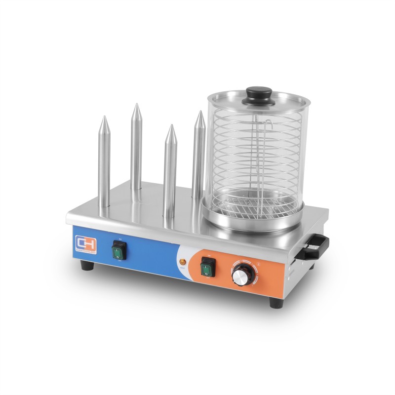 Maquina de perritos hot dog 4 pinchos 540x290x410h HDW-4 Clima Hosteleria Maquina de perritos hot dog 4 pinchos 540x290x410h HDW-4 Clima Hosteleria