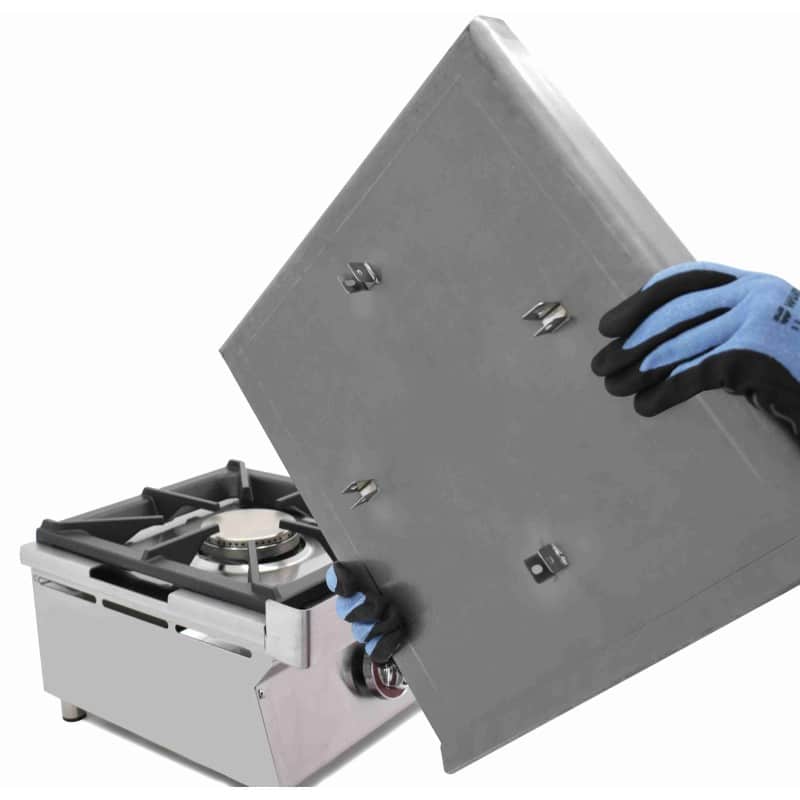 Placa adicional 40x40 cm sobre fogón 40PLN