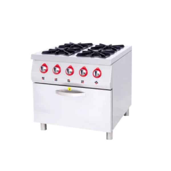 Cocina 4 fuegos con horno a gas- OSFN-4HS OSTELERIA
