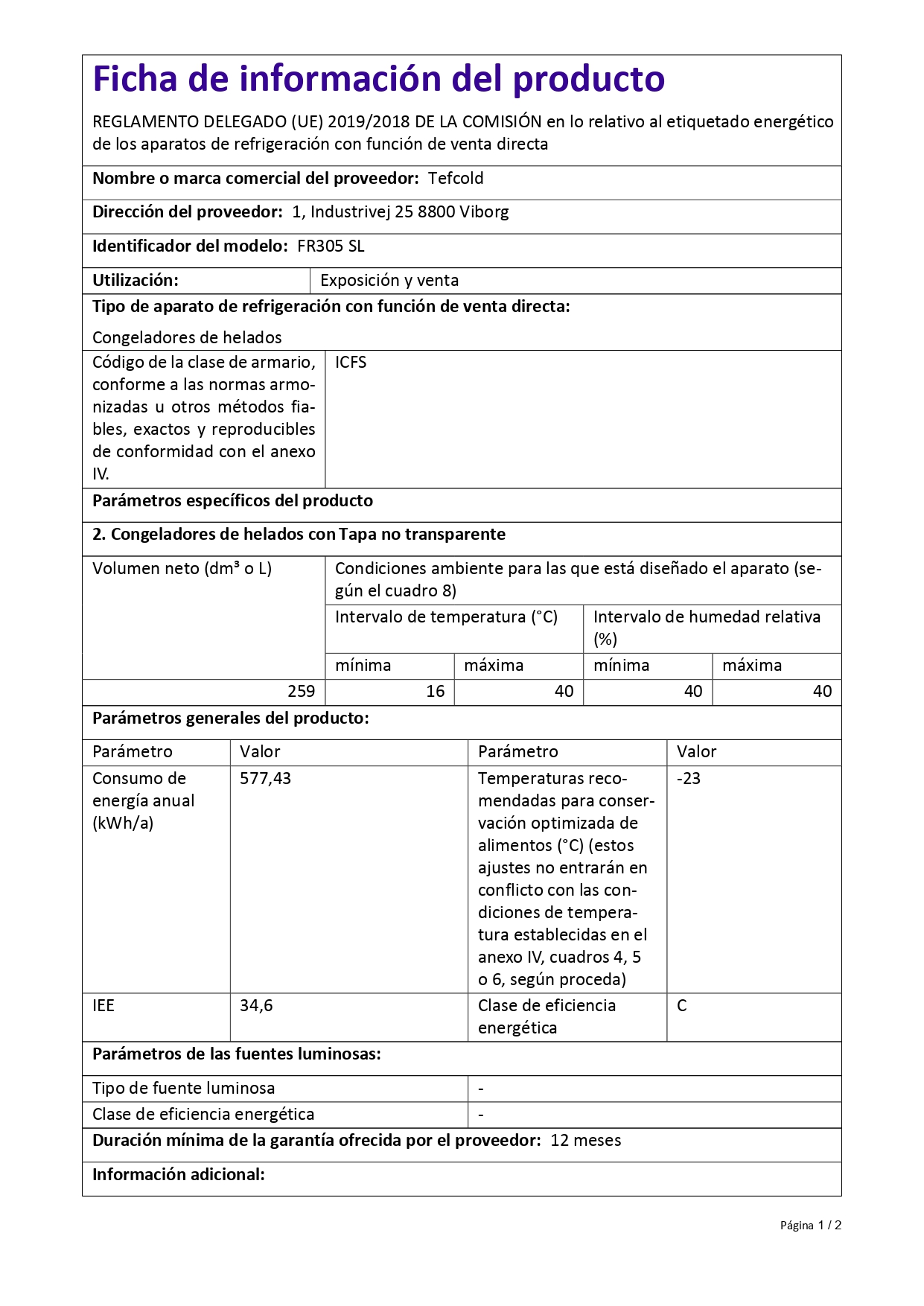 Congelador Arcón de Hielo - Blanco - 377 L Congelador Arcón de Hielo - Blanco - 377 L