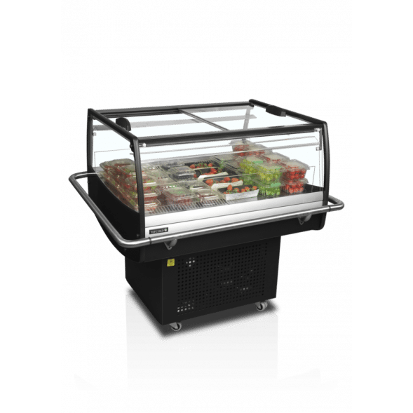 Isla de Refrigeración PDC90SL Acrylic Sides 4 Bumpers