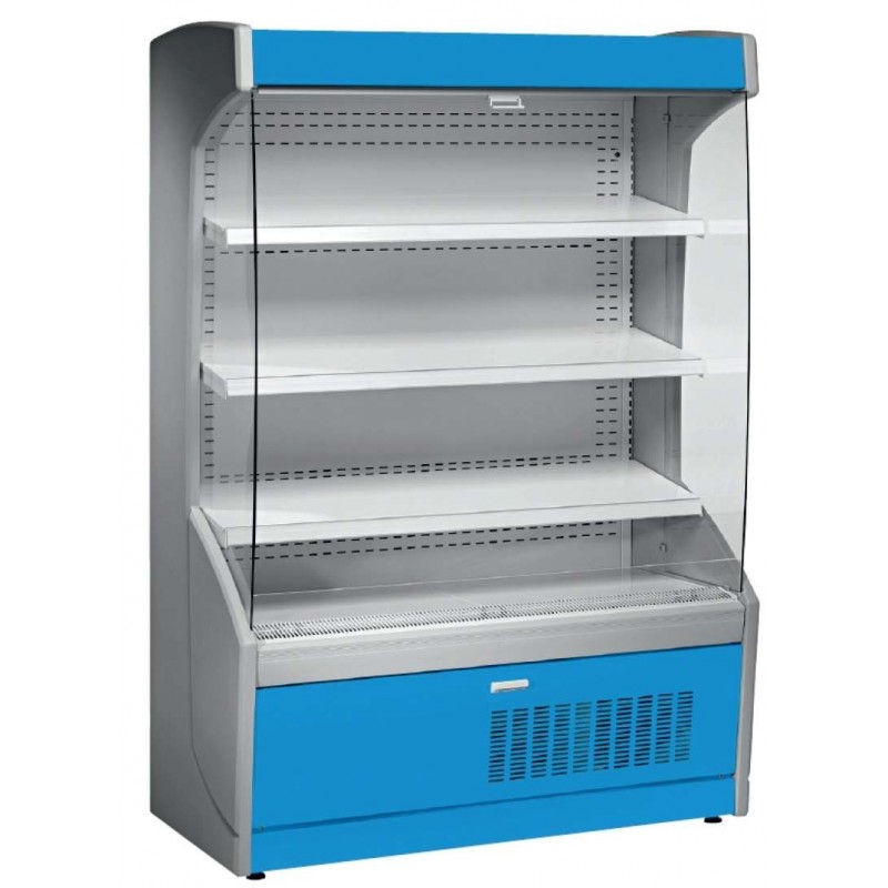 Mural Refrigerado Expositor 4 Estantes Fondo 700 de 1017 x700 x1998h mm OMPL100-A azul