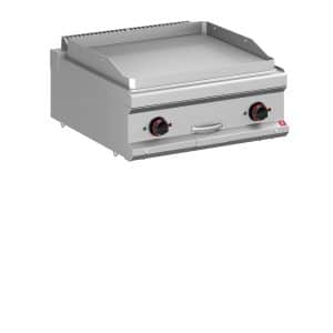 Fry top a Gas 70 cm Placa Lisa Acero rectificado Sobremesa MFTG77TL NEO700 ROMAGSA