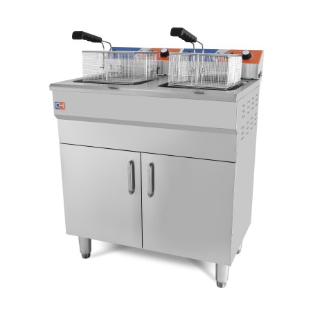 Freidora eléctrica 14+14 litros con mueble EF-162VC ClimaHosteleria Freidora eléctrica 14+14 litros con mueble EF-162VC ClimaHosteleria